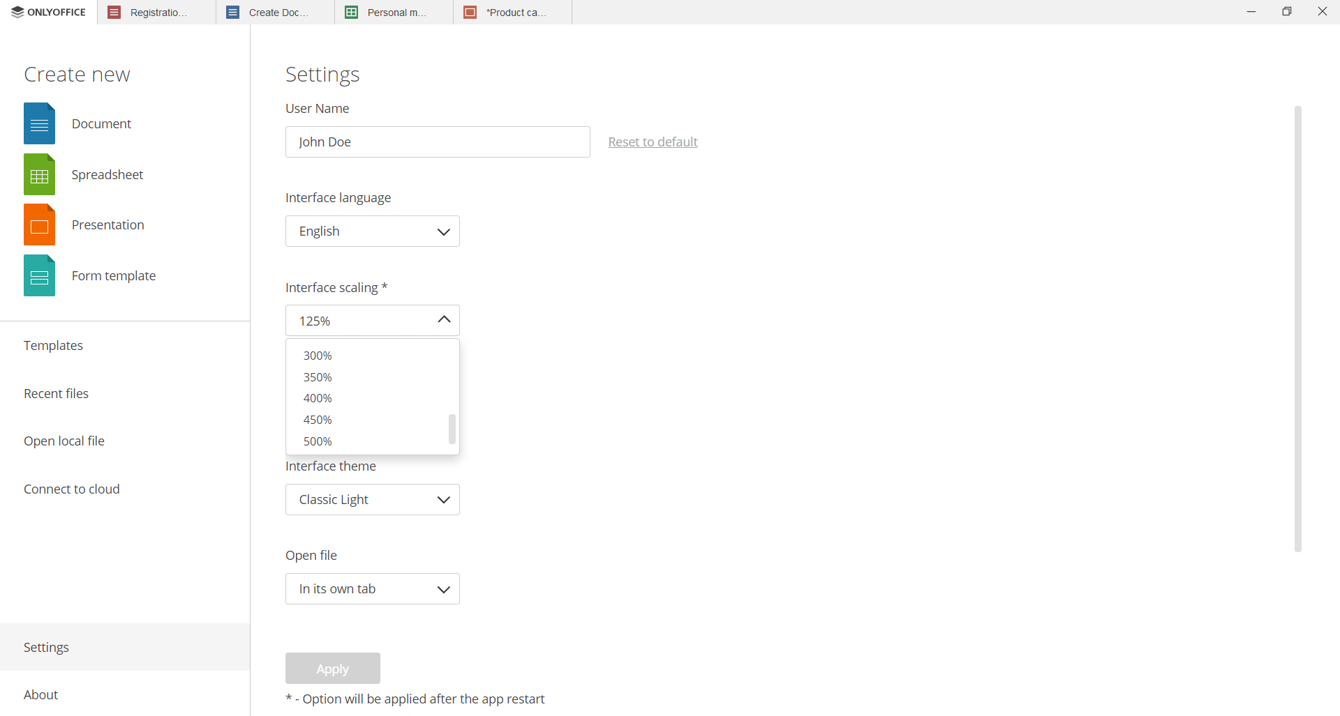 ONLYOFFICE Docs v7.5