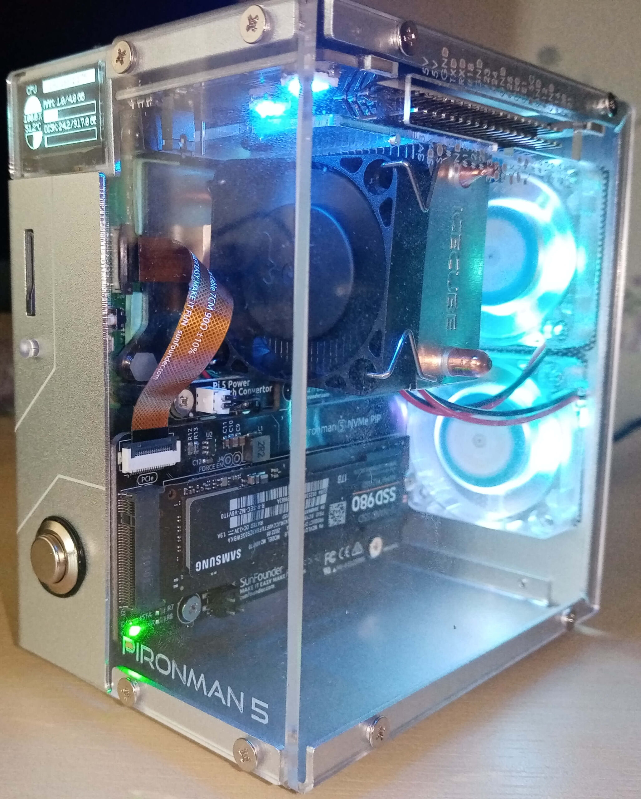 Raspberry Pi 5 in case